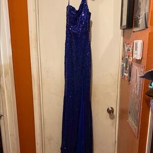 Crystal doll dark blue dress